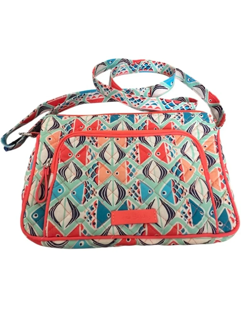 VERA BRADLEY GO FISH iconic RFID little hipster crrossbody, signature cotton NWT
